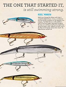 Amazon.co.jp: Rebel Lures ミノウ付きのフィッシングルアー